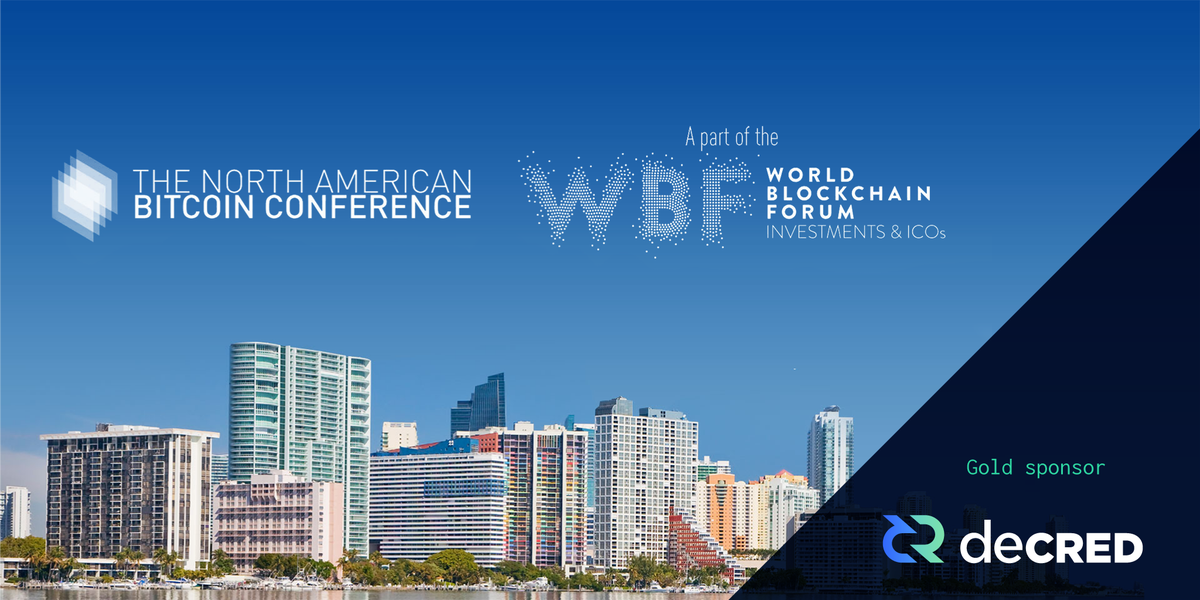 decredproject's tweet photo. Video of @marco_peereboom's $DCR keynote at the 2018 North American #Bitcoin Conference #TNABC! https://t.co/168ZItFEQO https://t.co/mUx3pw1JVQ