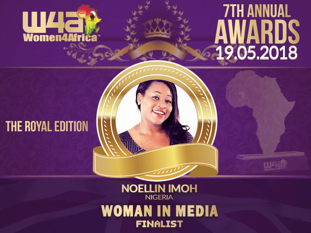 Congratulations to <a href="/NOELLtwit/">Noellin.I.G</a> our #Women4Africa 2018 'Woman in Media' Finalist.  #TheRoyalEdition