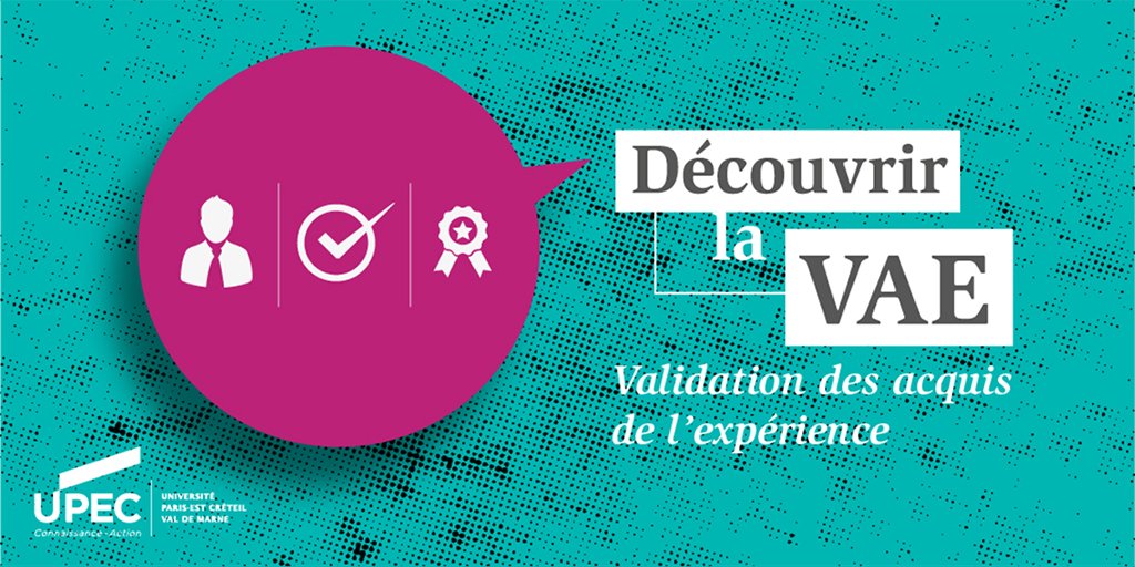 UPECactus's tweet photo. #FormationContinue Valorisez vos compĂ©tences avec l'UPEC ! RĂ©union d'info #VAE vendredi 16/02 de 17h Ă 19h Ă CrĂ©teil ! đ https://t.co/IGZGjefWoV #validationdesacquis https://t.co/3ZfQYTHyQE