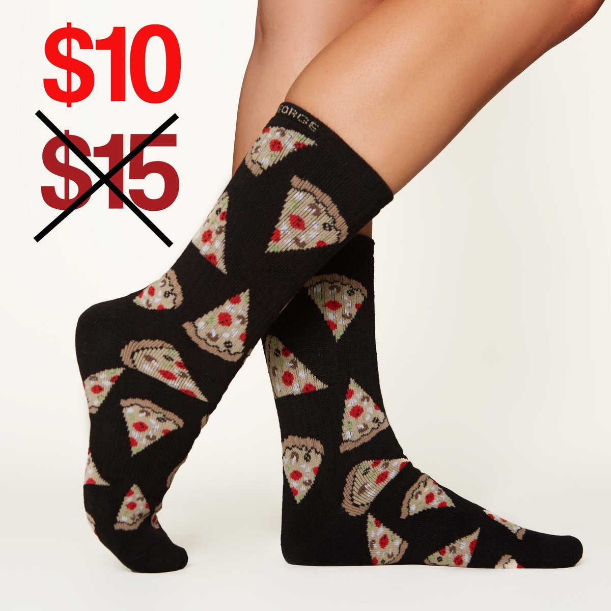 $5 off our PIZZA socks at ShopArthurGeorge.com!! 🍕🍕 #NationalPizzaDay