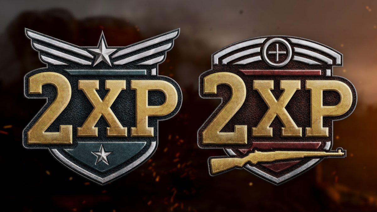 SHGames's tweet photo. It's a DOUBLE DOUBLE WEEKEND!

#CODWWII PLAYLIST UPDATE 2/9 is now live:

#2XP and #2WeaponXP on all modes

Enjoy until Monday, February 12th at 10AM PT! https://t.co/tgWk23PqXD