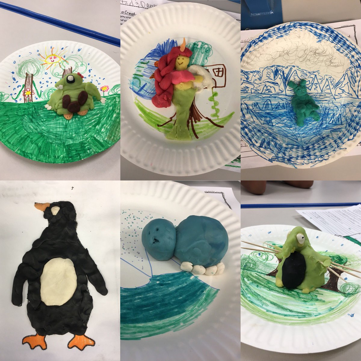 SandraWTran's tweet photo. 4th Graders @PVSEACougars Newly Adapted Playdough Creatures @PVSEAPTA @PVSEAPTA #PVshares https://t.co/nKPSeOCZWW