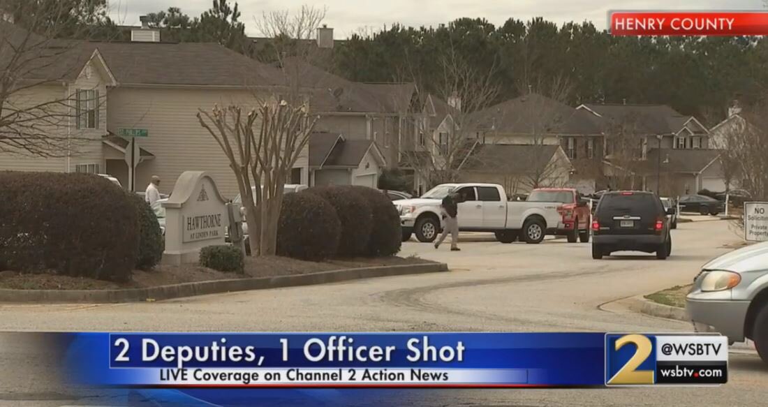 Multiple police officers shot near Tanger Outlets near Atlanta, shooter dead