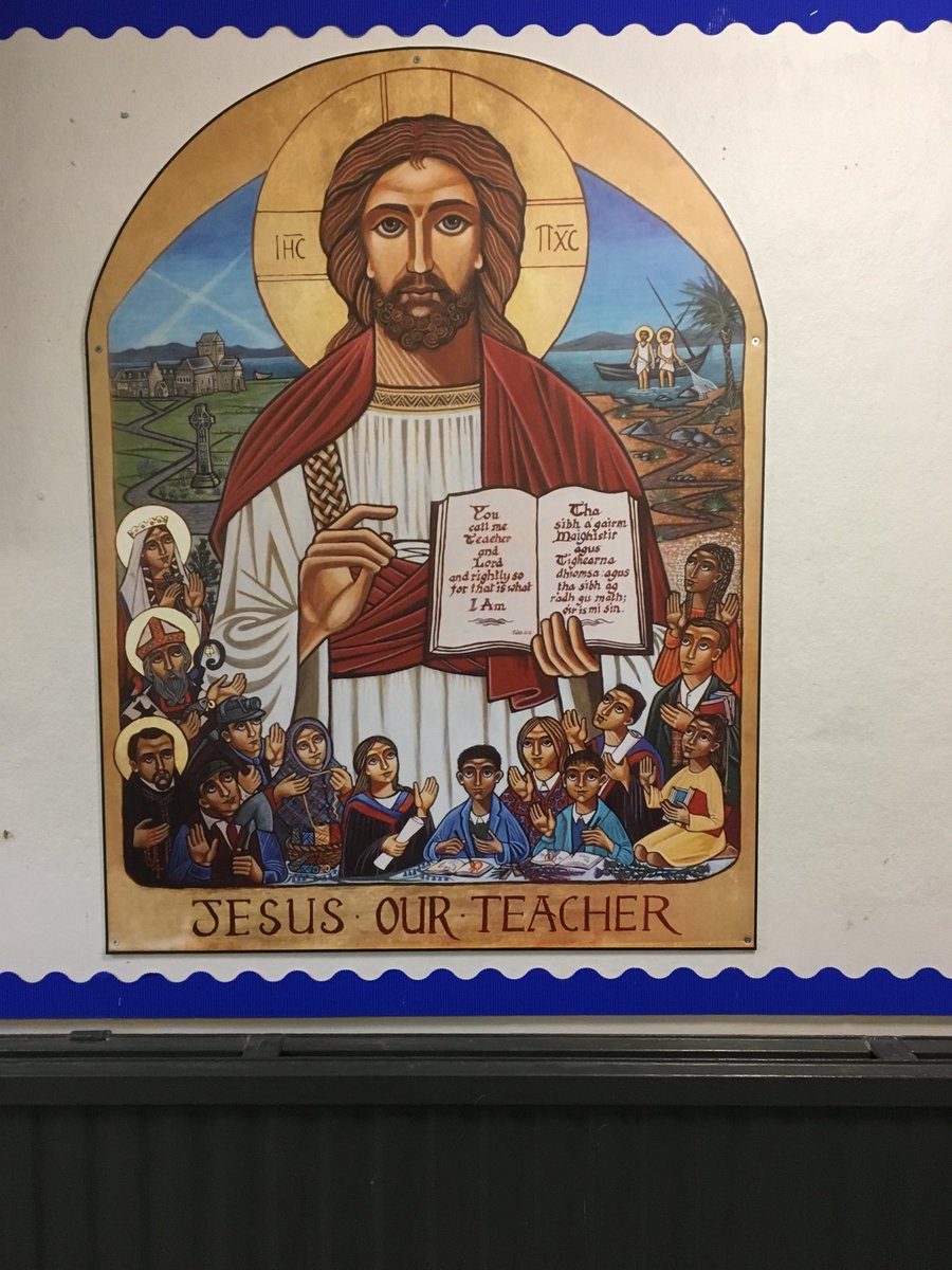 StFrancis_PS's tweet photo. A beautiful addition to our sacred space and entrance #JesustheTeacher #Servingthecommongood #CatholicSchoolsGoodForScotland @ArchdiocGlasgow https://t.co/7SZSAZkmpD