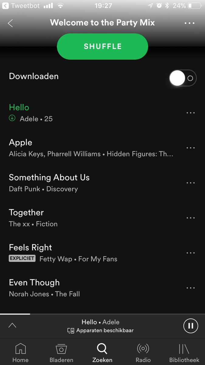 joristi's tweet photo. Apparently Sonos made a playlist for the Apple HomePod launch… on Spotify. https://t.co/0CGQuuCRGs