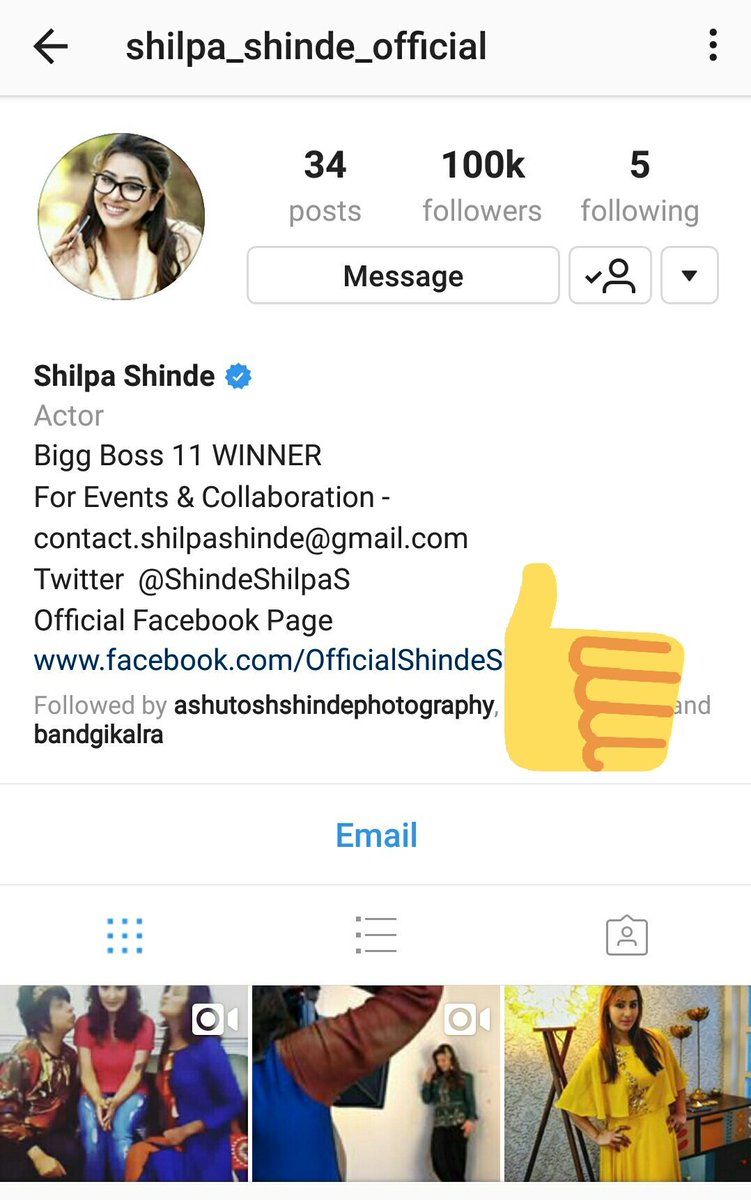 ShilpaFanArmy's tweet photo. Congratulations 😍😍 @ShindeShilpaS for 100k followers on Instagram. 

#Shilpians
#ShilpaShinde
#ShilpaFans

If you're not subscribed goto 
https://t.co/fQ1pkVOOKY https://t.co/7TJfEQiRW2