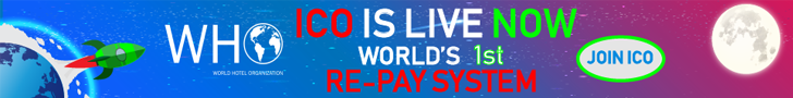 $WHO 1st ICO IS LIVE NOW!
JOIN ICO AND BE PART OF THE REVOLUTION!
DON'T MISS OUT THE 1st ICO OPPORTUNITIES!

ico.worldhotelorganization.com 

#ico #live #who #wearecoming #ethereum #token #bonus #revolution