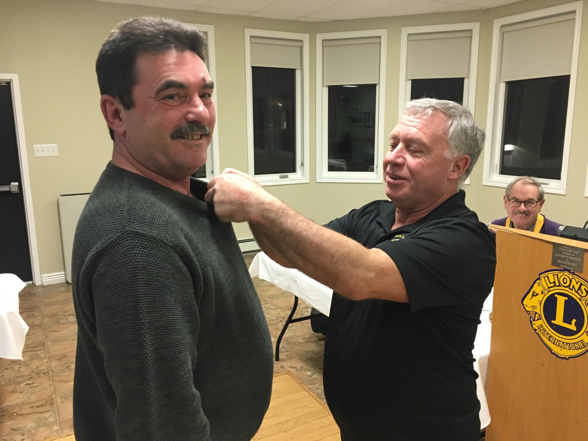 Newest CBS Lion Wade Dicks being with his sponsor Dave Arnott. Welcome aboard, Wade!  (CBS Lions always looking for good people to help us help the community. Could YOU be next?)