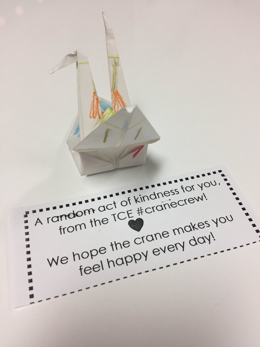 Loving my crane! Thanks TCE #cranecrew for my Friday smile! #tcetexans #tce3rdgrade