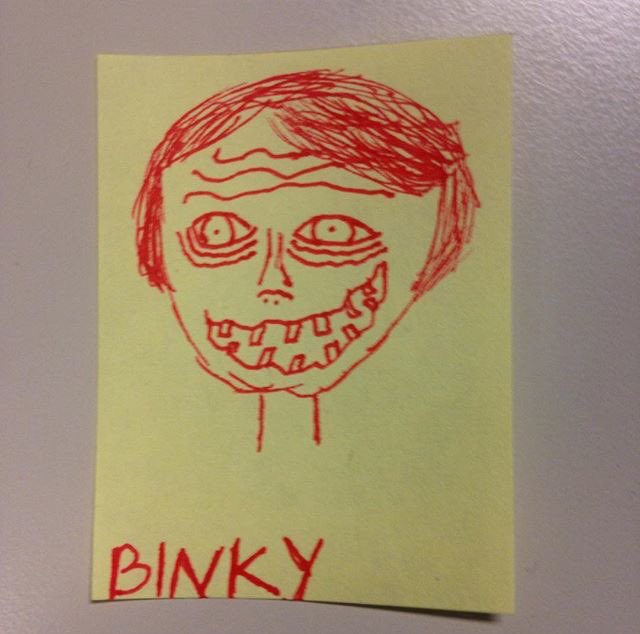 theroachtown's tweet image. it's binky bitch