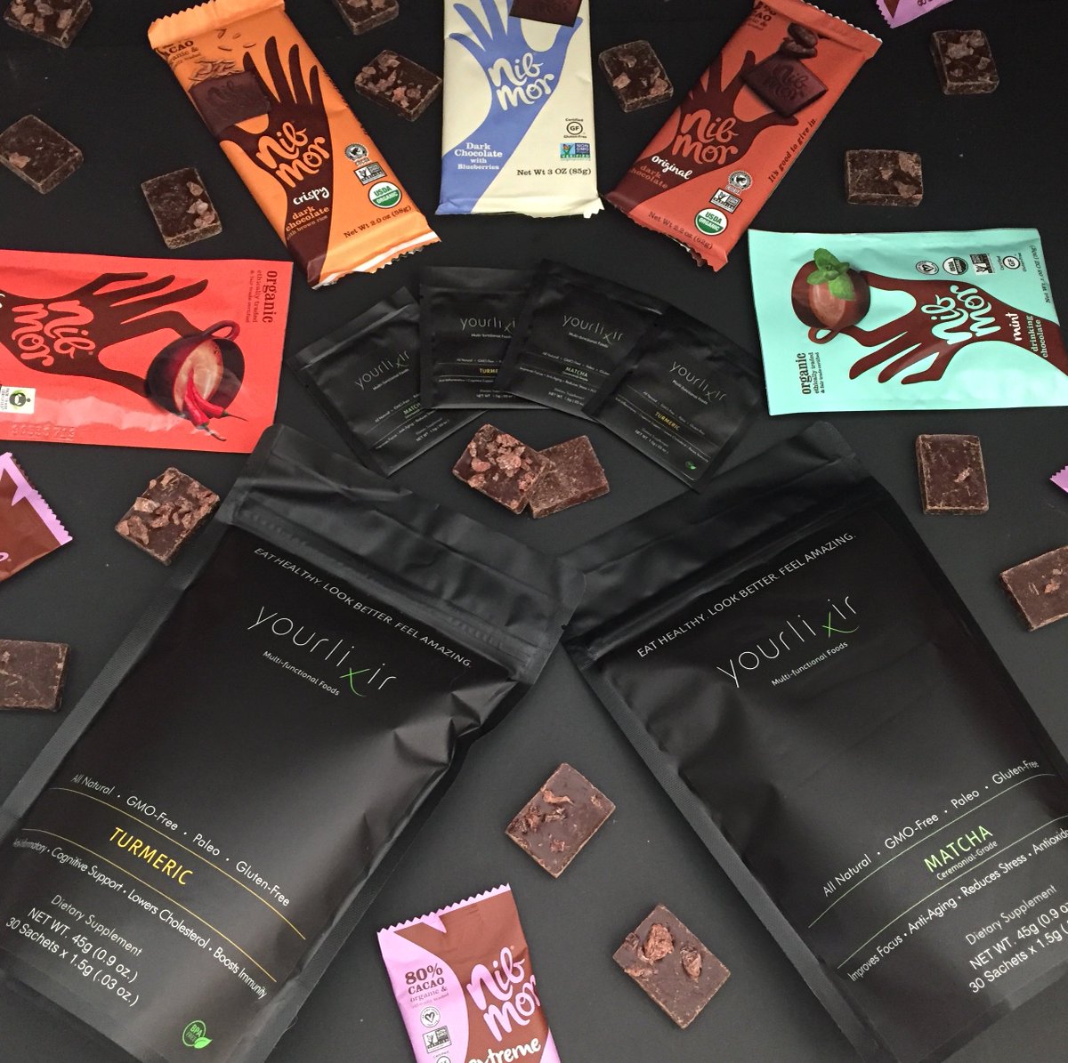 yourlixir's tweet photo. We have a 🍫sweet 🍫 #GIVEAWAY happening on our IG right now with our friends over at @Nibmor Organic #Chocolates....Just in time for #ValentinesDay!  Head to our Instagram to enter! 💞  
#Yourlixir #Nibmor #Superfoods https://t.co/nXYp9ebLmP