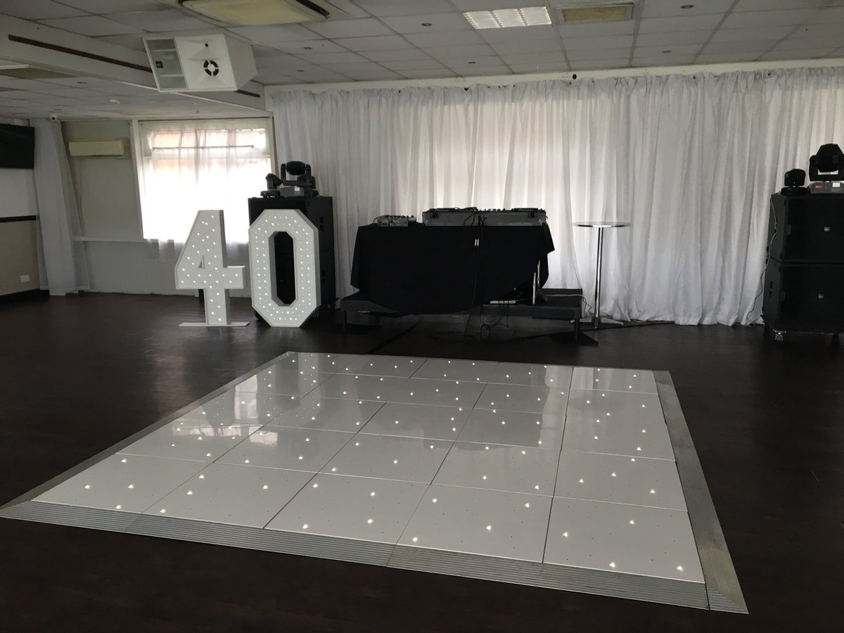 HartDisplayHire's tweet image. #docklands #starlitdancefloor #lednumbers #celebrations #birthday