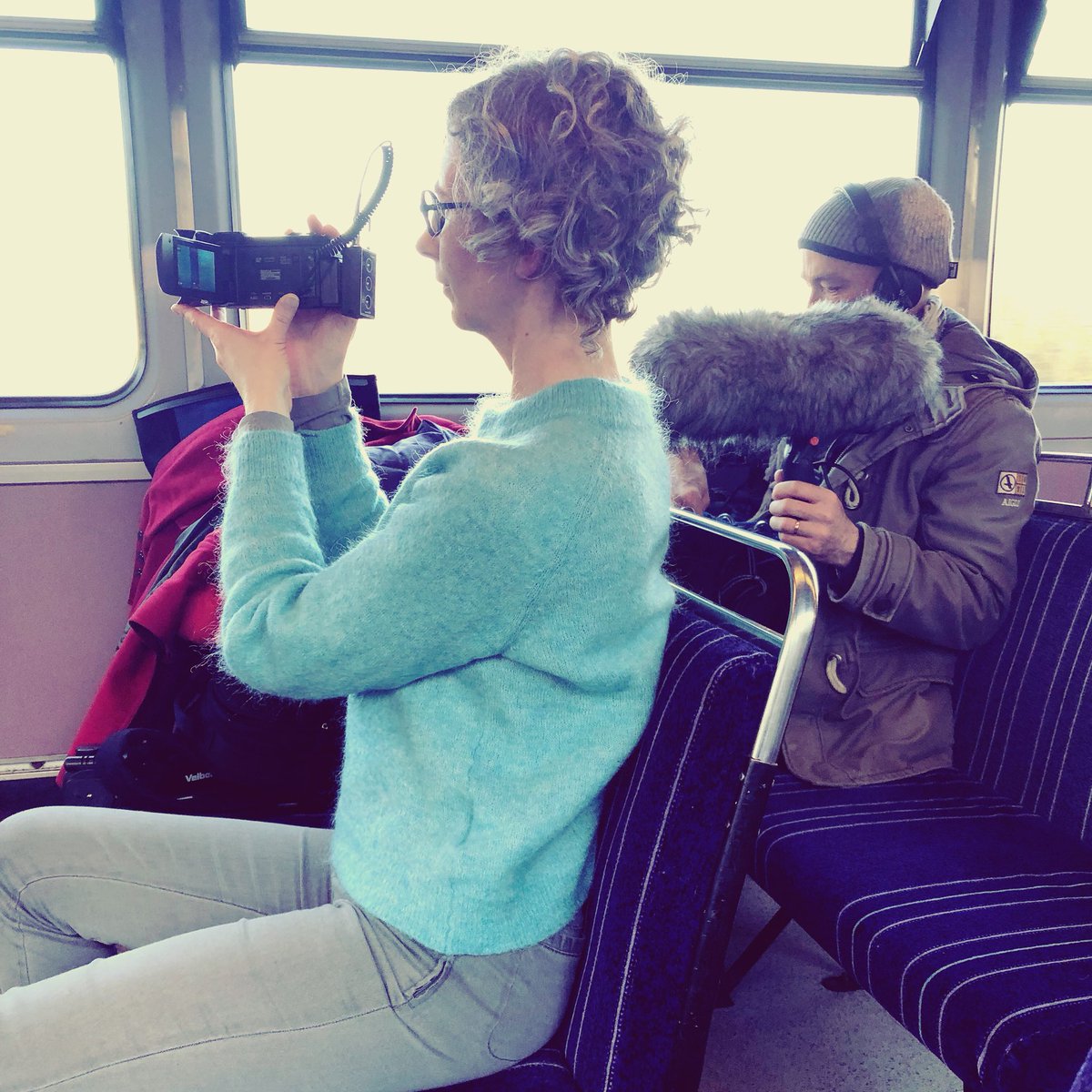 Caroline7earce's tweet photo. .@HannahBruceCo working hard @northernassist @BishopLine this afternoon 
#OurLine #trains #sneakpeek #comingsoon https://t.co/3P5799vUYZ