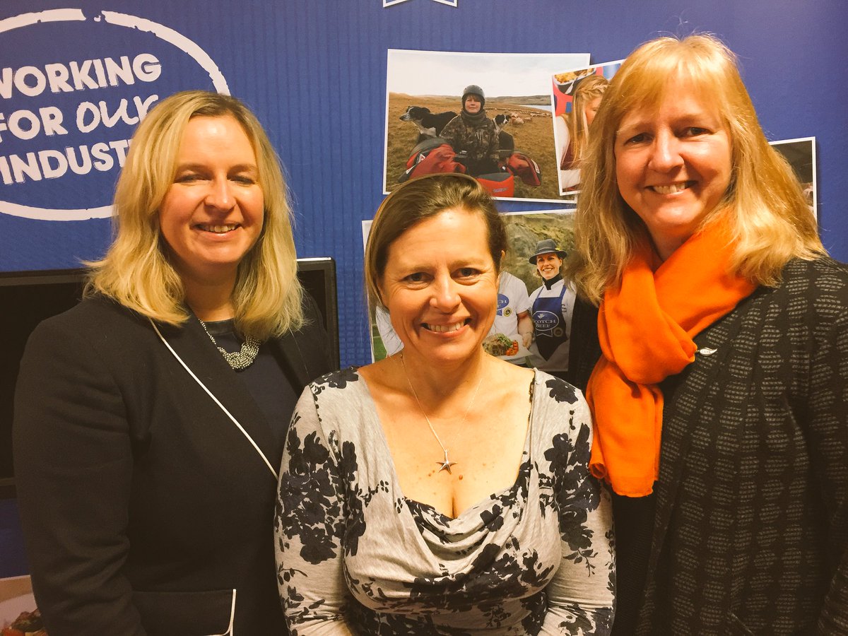 rebeccajdawes's tweet photo. Very proud to work with these three fabulous ladies. Well done to all three of them for brilliant presentations at #NFUS2018 on public engagement. @CasMillar (@GoRuralScotland), @janecraigie (also the boss! @JCMandCo) and @AnnabelOFS (@OpenFarmSunday) #womeninagriculture https://t.co/Q56jtFrmnB