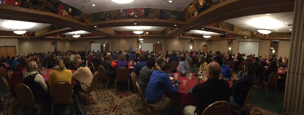 AustinHogie's tweet photo. So many math and science teachers in one room! #SDMathSci #hsmstigers https://t.co/gT4POnPoDG