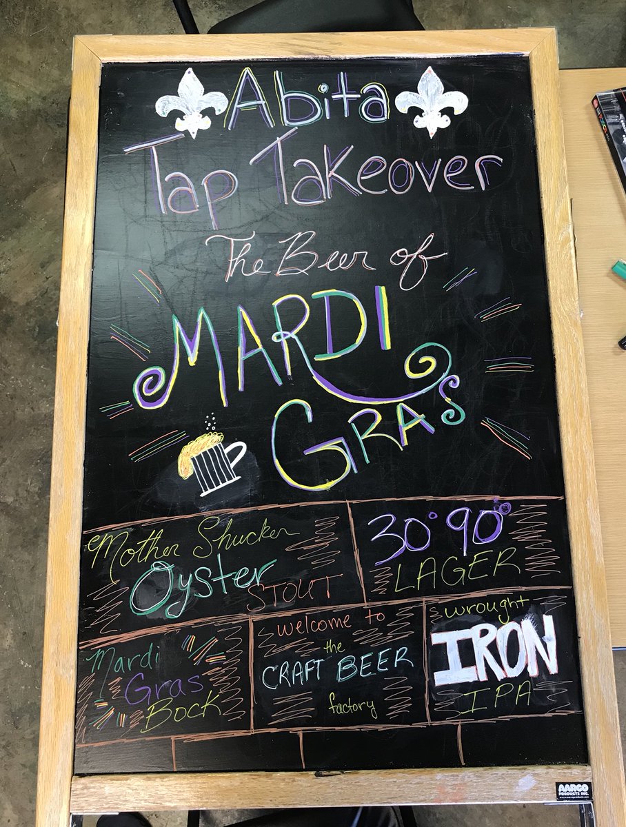 CraftBeerFactor's tweet image. We’re ready for tomorrow, are you? #MardiGras #TapTakeover