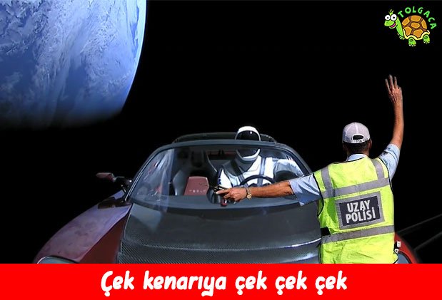 radar cezası is coming 
#FalconHeavy #TeslaRoadster #ElonMusk