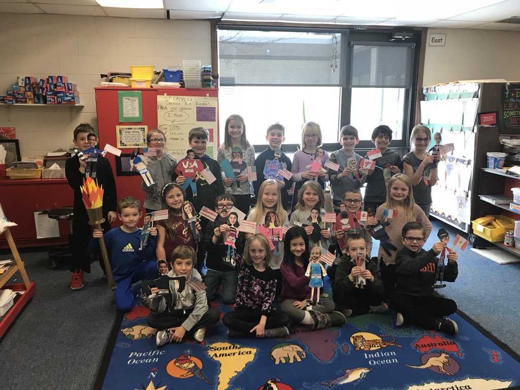 cantorclassroom's tweet image. We each chose and researched an athlete and had our Olympic opening ceremony parade!