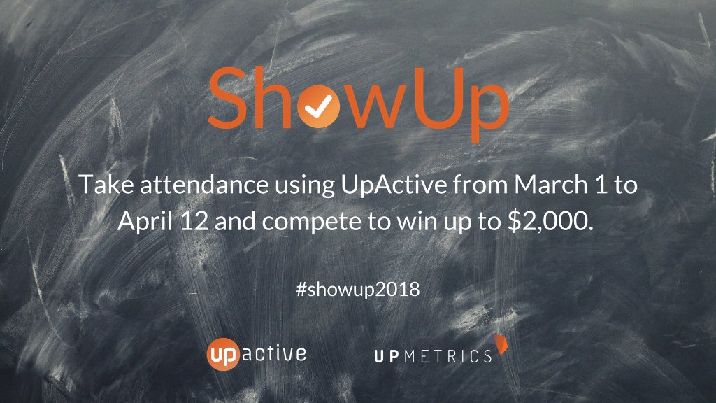 upmetricsapp's tweet image. We’re launching our first annual ShowUp Contest—built to reward the programs that are diligent in their work to track and learn from their attendance #metrics, in order to deliver better outcomes for participants. 

bit.ly/showupcontest

#dataforgood #showup2018