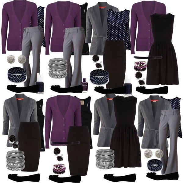 dark purple sweater outfit