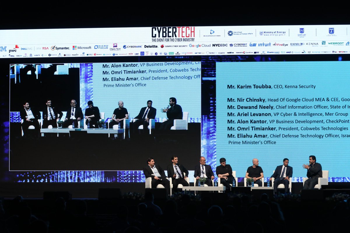 KennaSecurity's tweet photo. Scenes from last week's panel at #cybertechisrael feat. @KarimToubba as lead speaker. #Cybertlv18 @ID_Cybertech https://t.co/vYcalCWG5b