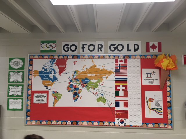 StDavidWildcats's tweet photo. Go for Gold, Canada! Check out our new bulletin board. https://t.co/S1YynWM5NA