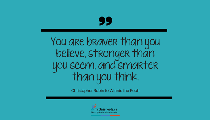 #QOTD: You are braver than you believe, stronger than you seem, and smarter than you think. - Christopher Robin to Winnie the Pooh #fridaymotivation