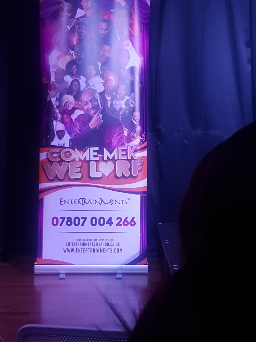 DawnButlerBrent's tweet photo. He is always in a suit! @CllrButt At @MrCeeComedian et al comedy night. I'm incognito in my @MOBOAwards #bpositive hoodie @BrentCulture #willesdenlibrary #Backbrentsbid https://t.co/Zn53TbJeIl
