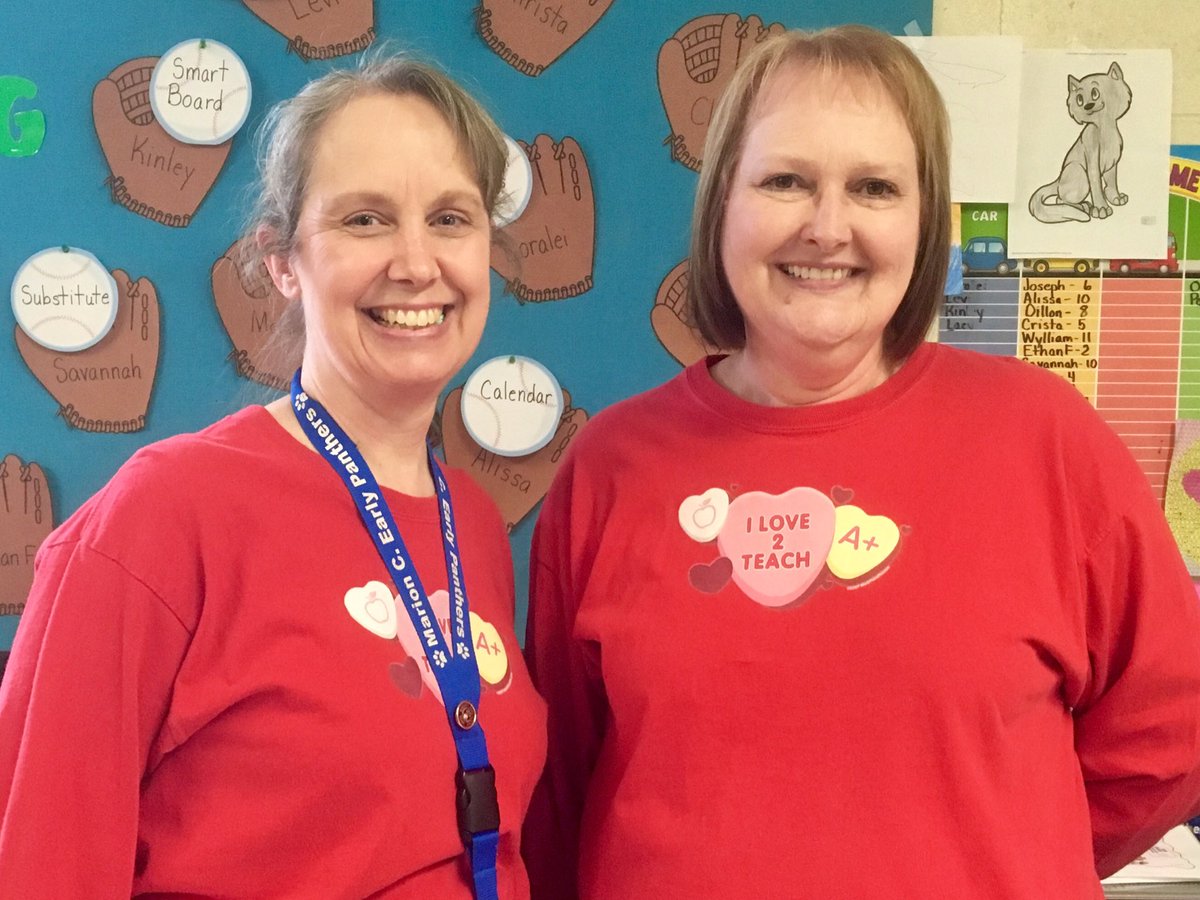 MyersMathletes's tweet photo. You have to have been here for awhile to still have an “I love 2 teach” shirt! Happy ❤️ Day! #MCELoves https://t.co/2pvP77RnW4