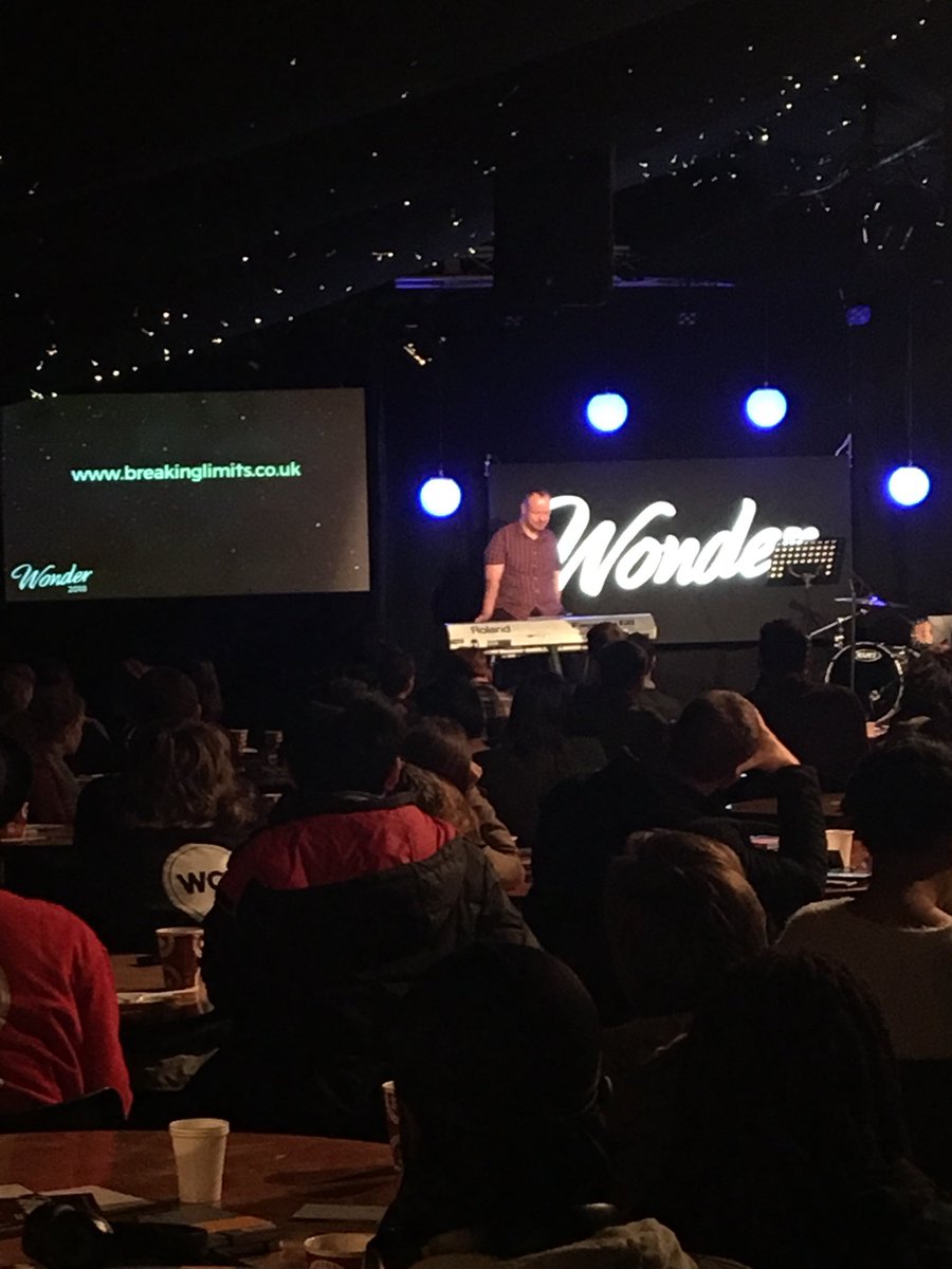 Our final evening cafe is off to a great start hearing from Bart Gee #wonder2018