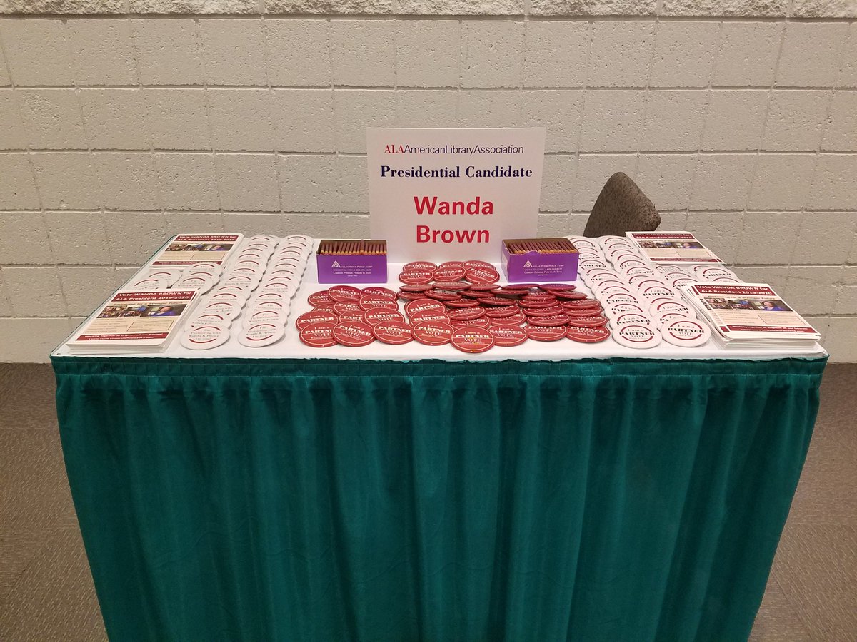 Come by my table to learn more about my platform and feel free to grab a pencil and button to show your support!