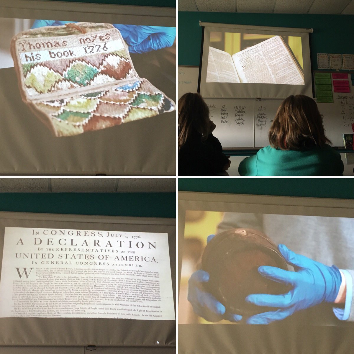 AudraLueken's tweet photo. The fifth grade took a virtual field trip to the Museum of the American Revolution in Philadelphia. We viewed colonial artifacts and heard real stories from real people who witnessed the revolution. #beyondthebattlefield #americanrevolution #virtualfieldtrip #luekencrew #pccsk12 https://t.co/5l36Pq1UbV