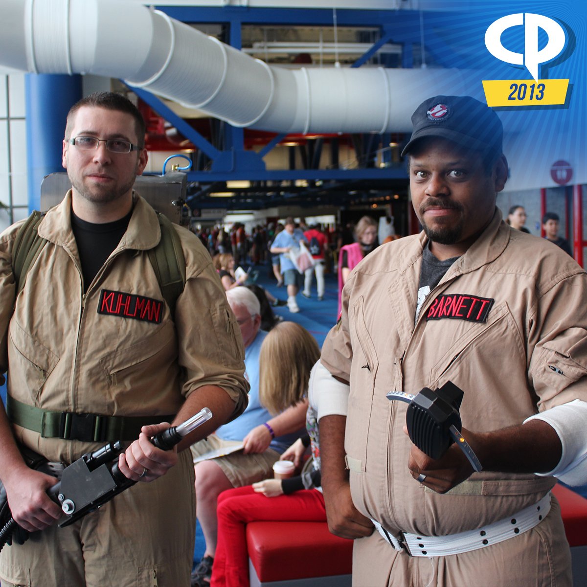 Comicpalooza's tweet photo. Who ya gonna call? A couple of Ghostbusters warding off poltergeists at #CP2013.
Passes for #CPX2018 at: https://t.co/0YHxYMRIv3 #Comicpalooza #CPX2018 #FlashbackFriday https://t.co/1sPu6nMCXm