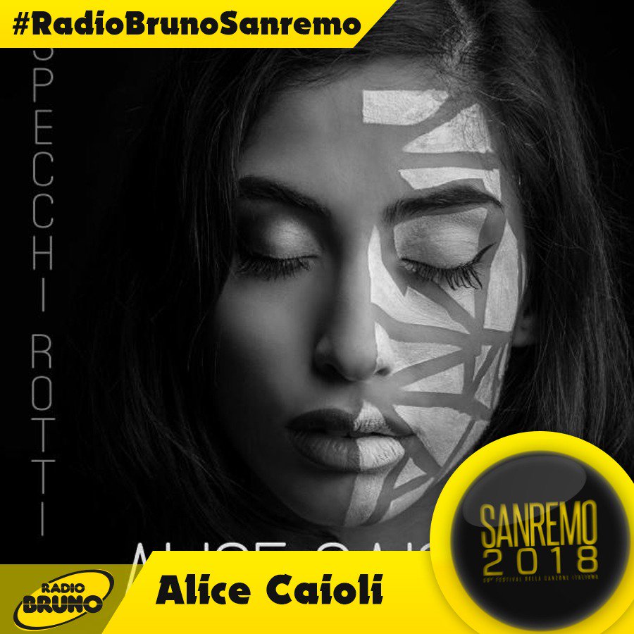 RADIOBRUNO1's tweet photo. Arriva sul palco dell' Ariston @AliceCaioli2 #specchirotti #sanremo2018 #radiobrunosanremo https://t.co/qphOL3n4Mj