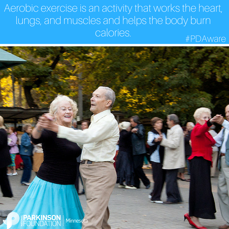 pfminnesota's tweet photo. Did you know we should all try to get at least 75 minutes per week of vigorous exercise per week? Research suggests that for those who have PD, aerobic activity should be at a moderately high to high level or pace. Get moving today! #PDAware
#fitness #exerciseismedicine #pdhealth https://t.co/re4ytiBDeo