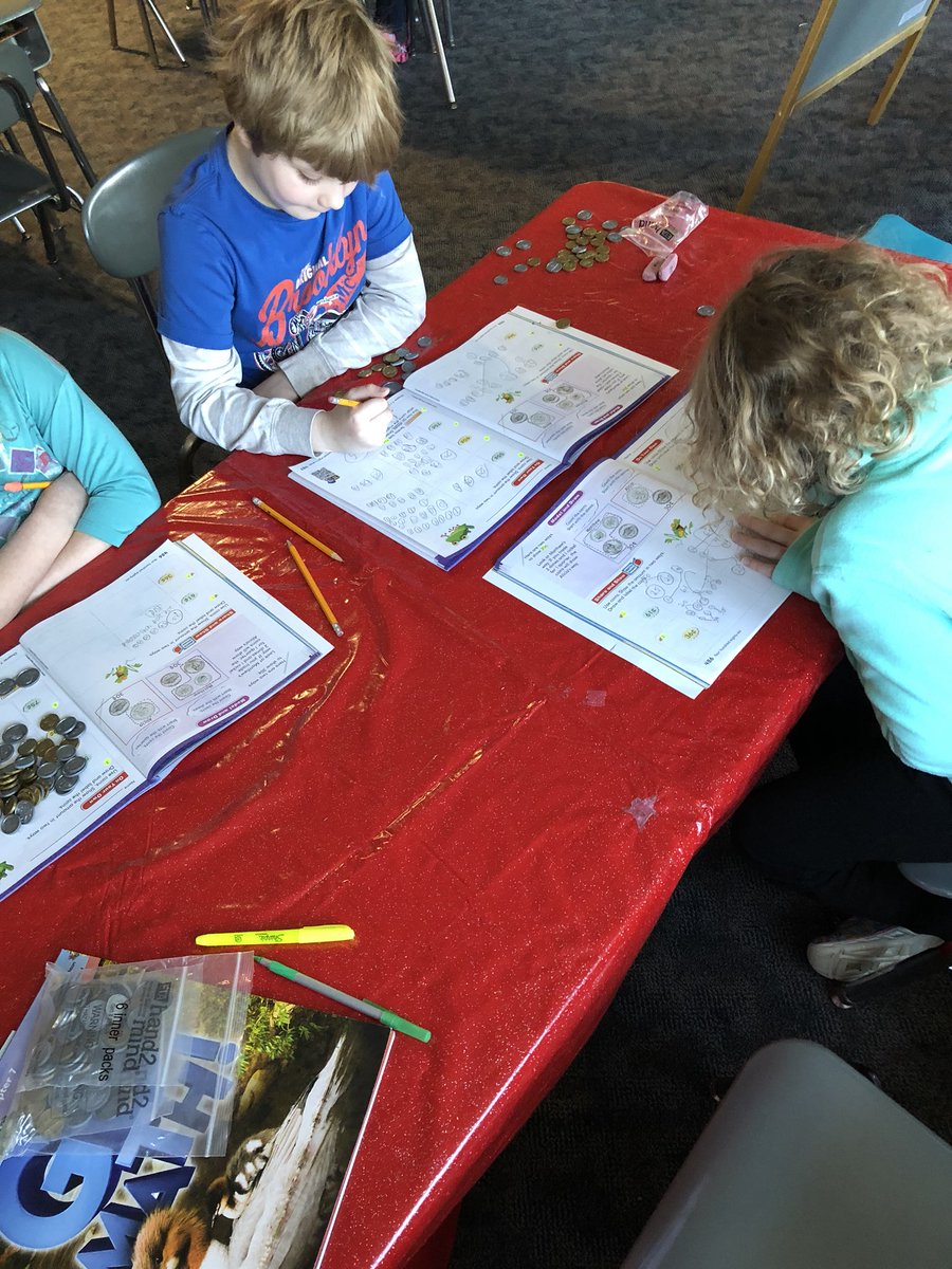 mrs_floum's tweet photo. Money, money, money, money! 🎶 We started our unit on money this week and these kiddos are LOVING it! 💰☺️#mursd #secondgrade #inclusionclassroom https://t.co/TyIOV3Ymqw