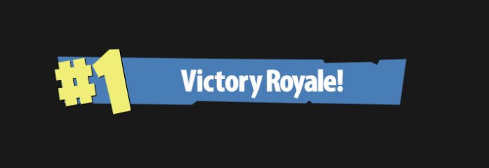  - fortnite 1 victory royale banner
