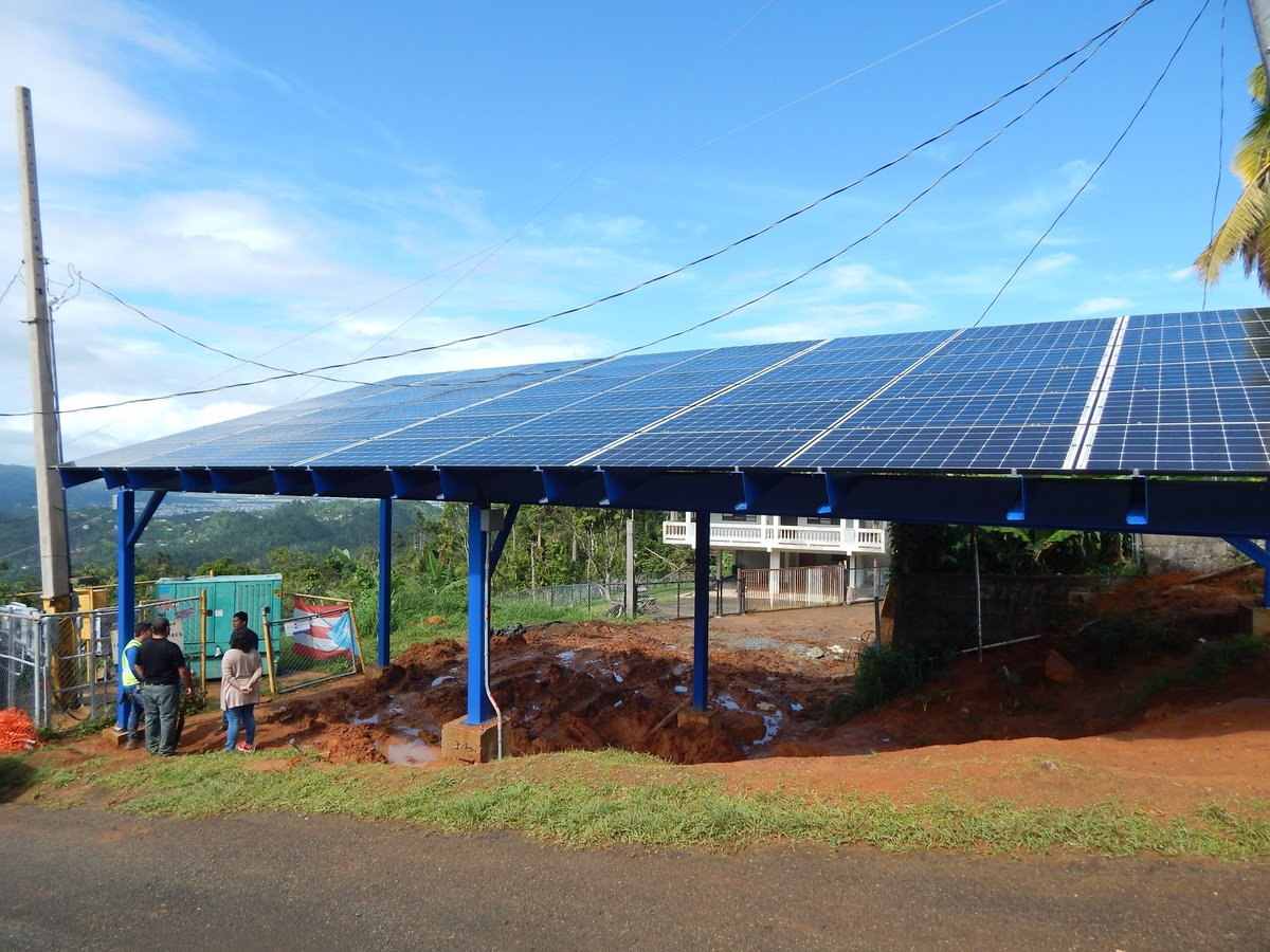water_mission's tweet photo. Using #solar-powered safe water solutions, we're rebuilding systems that are more resilient and sustainable than ever before in communities across #PuertoRico. Learn more: https://t.co/yoS3RMdYiF https://t.co/BQ7k2ucFzI