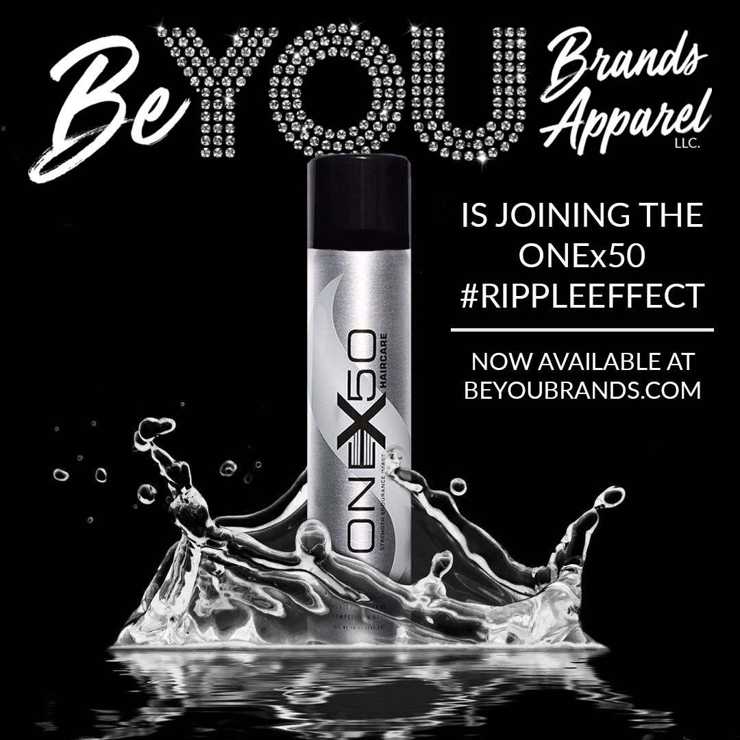 Be_You_Brands's tweet image. We’re proud to announce Be You Brands is joining the @ONEx50 #RippleEffect! ONEx50 Competition Hold Hairspray is Now Available at BeYouBrands.com. #SlayTheSpray with us!