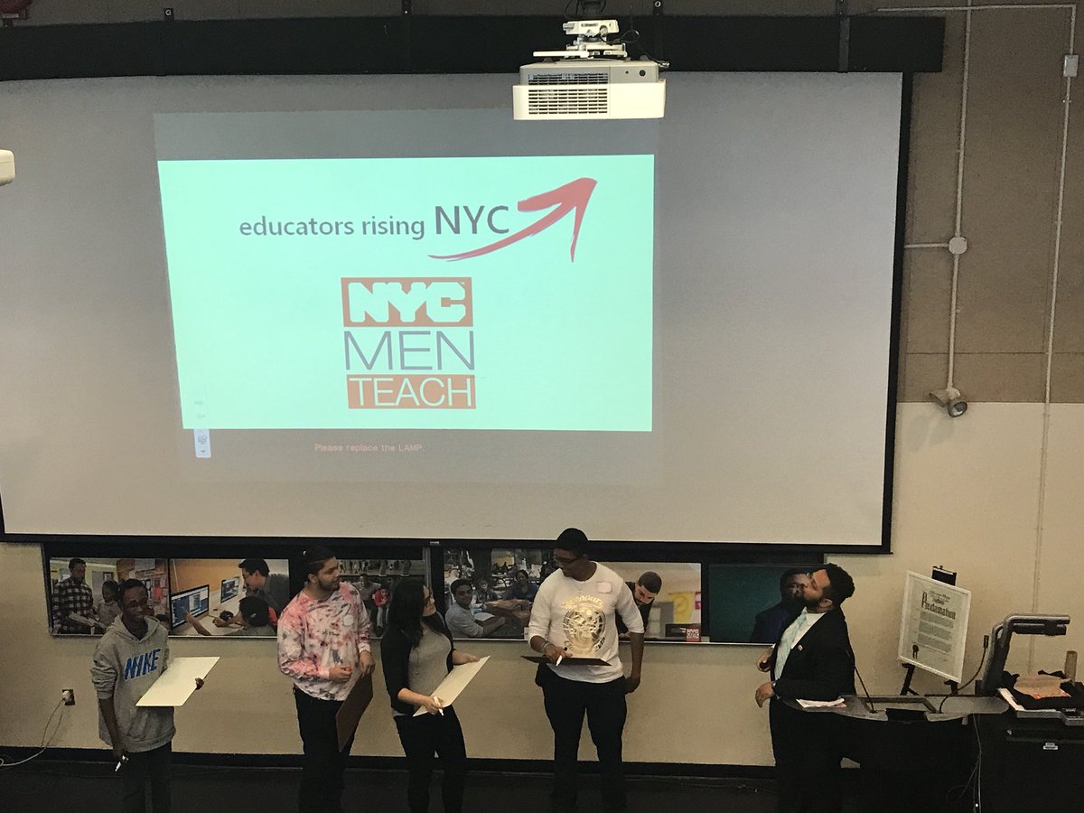 TPaulin_BKNHS's tweet photo. NYC is looking forward to seeing @EducatorsRising this year. Here students are creating 30 second “Why Be A Teacher” commercials. Shout out @nycmenteach and NYCDOE for coordinating today. #EdRisingNYC https://t.co/BHUfNcmkLF