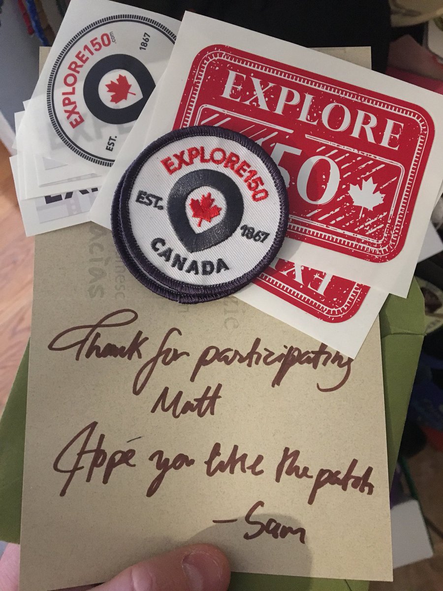 Thanks <a href="/Explore150/">Explore150</a> for the crest!  Can’t wait to show it off along the adventures!