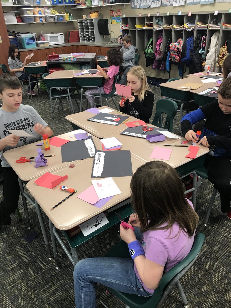 PearsonsPride's tweet photo. Making our valentines #k12valentines https://t.co/V0aDhJejbu