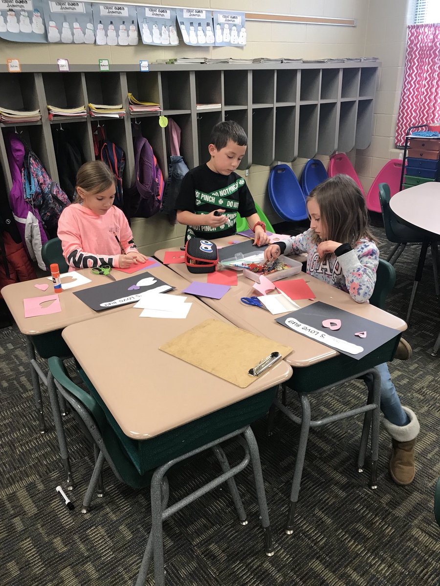 PearsonsPride's tweet photo. Making our valentines #k12valentines https://t.co/V0aDhJejbu