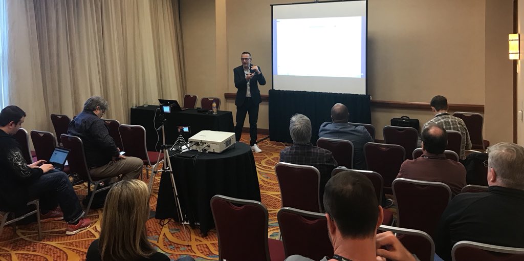 carol_mcalynn's tweet photo. @infosecwar talking Cybersecurity and making sure everyone’s endpoints aren’t left behind @ExpertsLiveUS. #TriggerWarning #ExpertsLiveUS #SecureYourEndpoints #ComplianceDoesNotEqualSecure https://t.co/dKbLNg7ETg