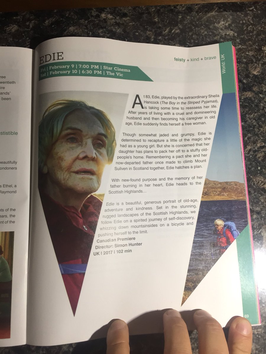 First Canadian screening of EDIE tonight in Victoria, BC. Good luck to director Simon Hunter ... hoping the audience loves the movie. 🇨🇦🤞<a href="/VicFilmFestival/">VictoriaFilmFestival</a> #VictoriaBC #canadianpremiere #ediemovie #edie