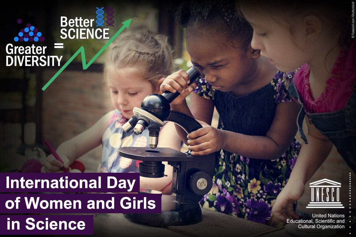 UN's tweet photo. Greater diversity = better science

We all benefit from the participation of girls &amp; #WomenInScience https://t.co/EdF1q6BoH4 https://t.co/MtUqaDENuD