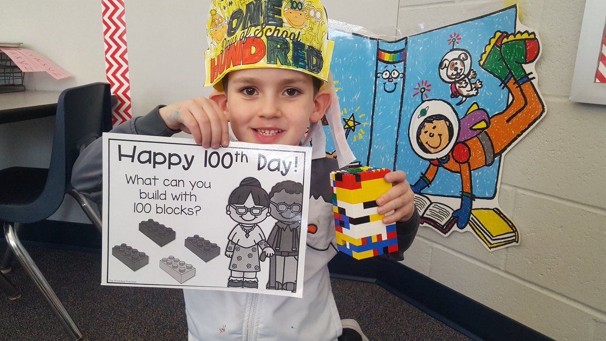 ulmerkinder's tweet photo. 100th Day of Kindergarten!
#kindergarten
#100dayssmarter 
#schwenksvillechat https://t.co/Uw0CictqBh