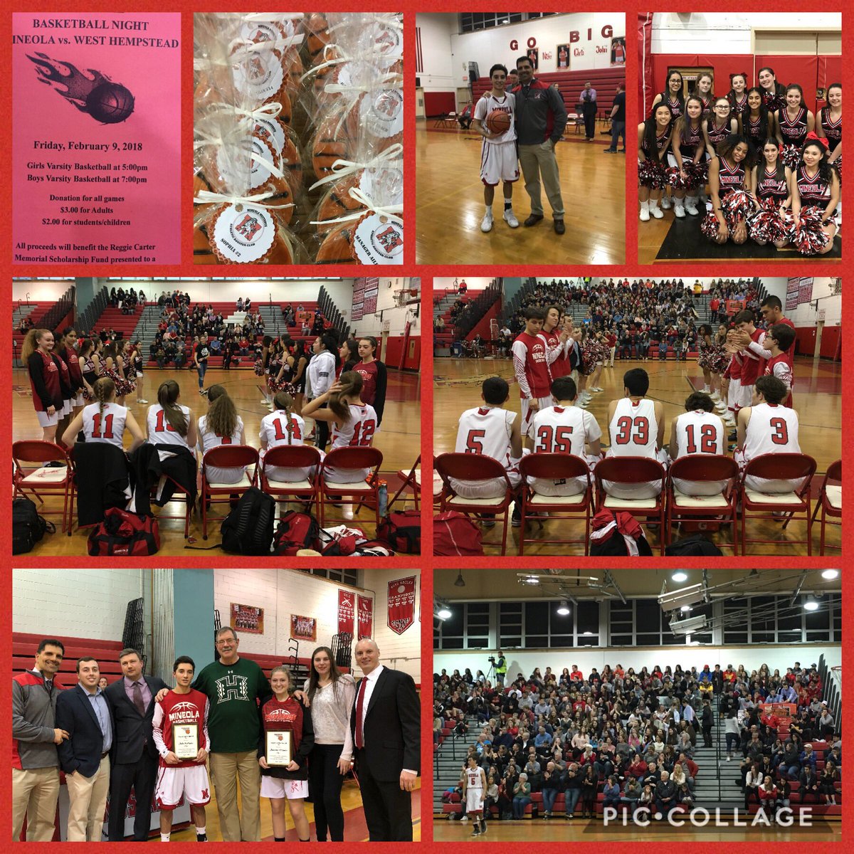 Two great wins on Reggie Carter Night! Congratulations to our Boys and Girls Basketball Teams, our Cheerleaders, and our Terrific Fans!!!