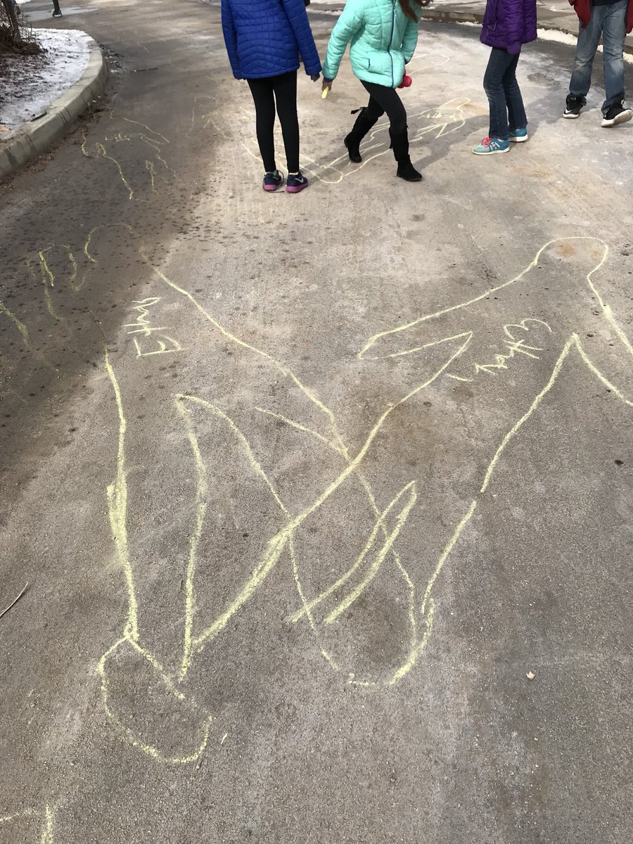 BrenchakMacd's tweet photo. We are learning about the sun’s position in the sky by observing the change in our shadows throughout the day. #maclearns @MacdSchool https://t.co/8xUKWLSq7f
