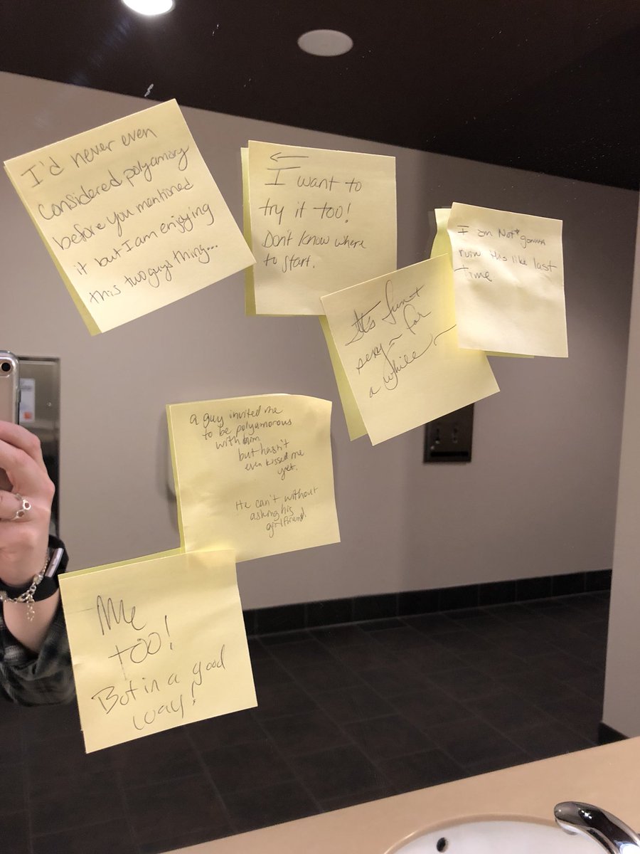 Spotted in the bathroom at the #postsecretshow last night